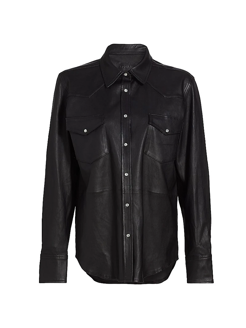 Leather Western Shirt