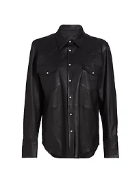 Leather Western Shirt