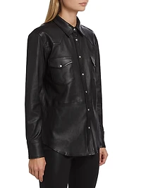 Leather Western Shirt