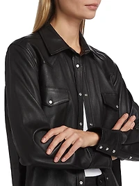 Leather Western Shirt