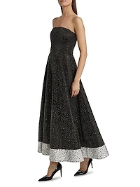 Bijou Crystal Strapless Fit & Flare Gown