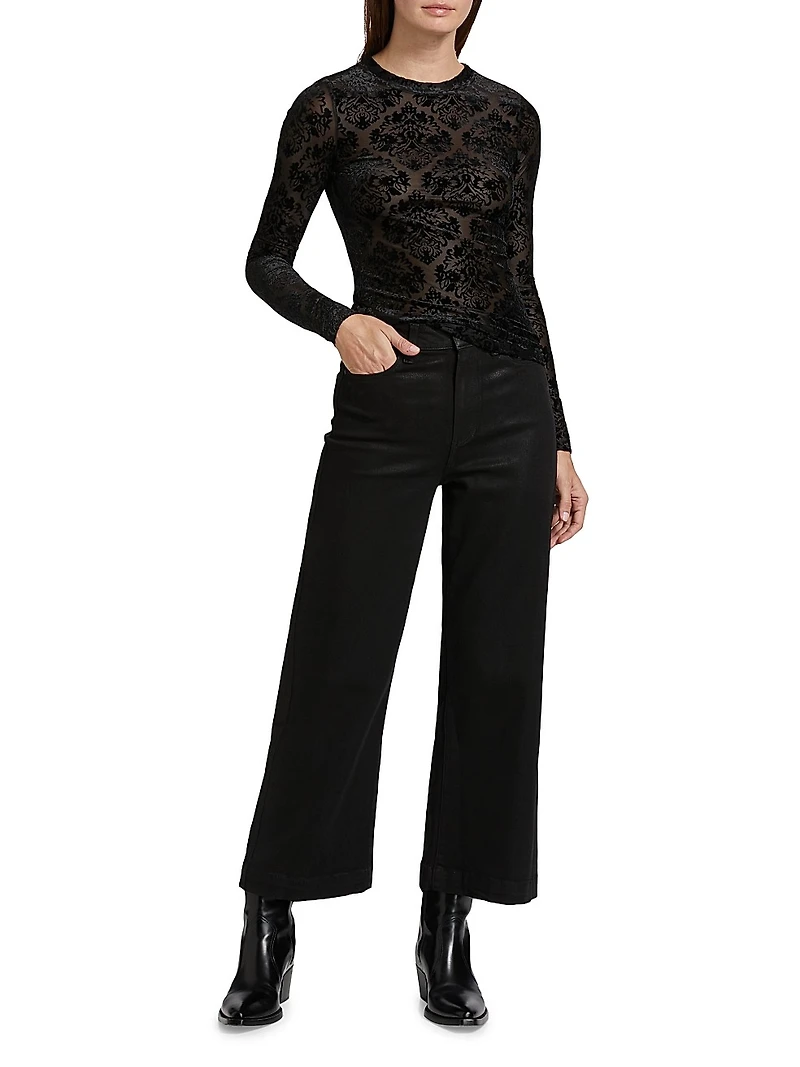 Anessa High-Rise Wide-Leg Ankle Jeans