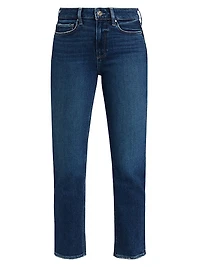 Cindy Cropped Straight-Leg Jeans