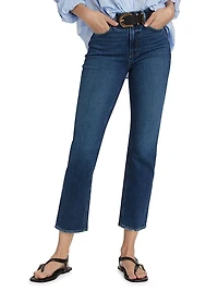 Cindy Cropped Straight-Leg Jeans