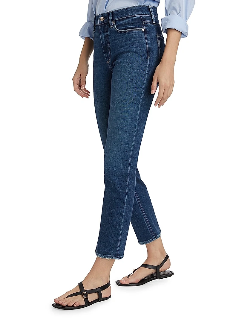 Cindy Cropped Straight-Leg Jeans