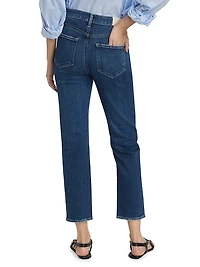 Cindy Cropped Straight-Leg Jeans
