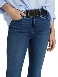 Cindy Cropped Straight-Leg Jeans