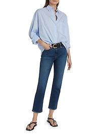 Cindy Cropped Straight-Leg Jeans
