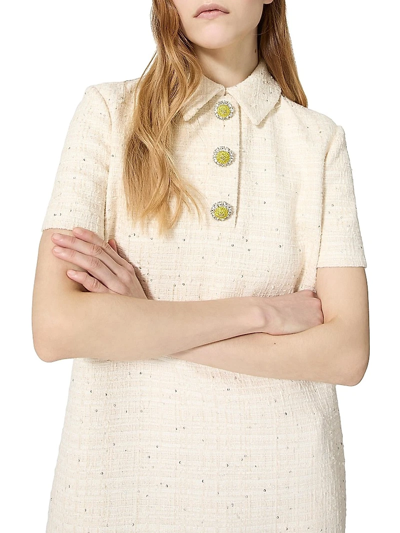 Delicate Tweed Short Dress