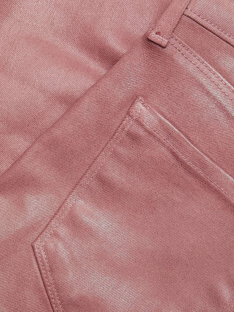 Marguerite Coated High-Rise Skinny Jeans