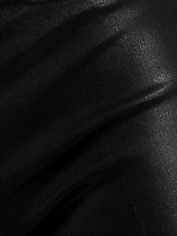 Clayton Coated High-Rise Straight-Leg Jeans