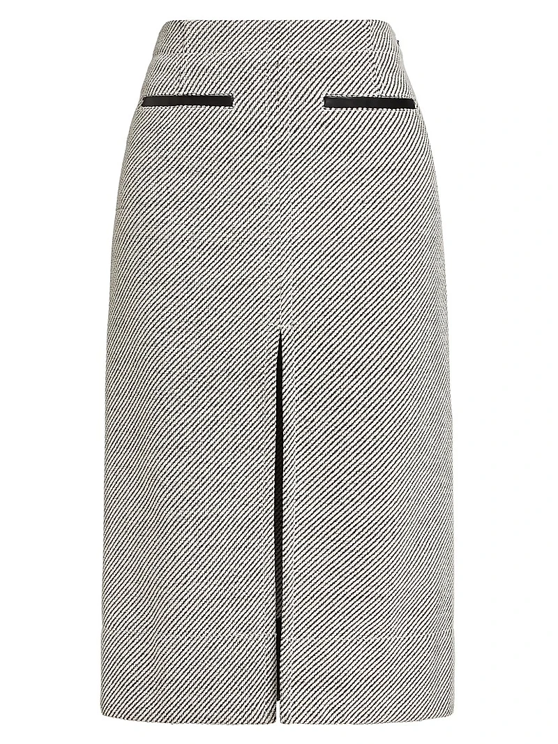 Lennon Soft Twill Midi-Skirt