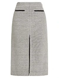 Lennon Soft Twill Midi-Skirt
