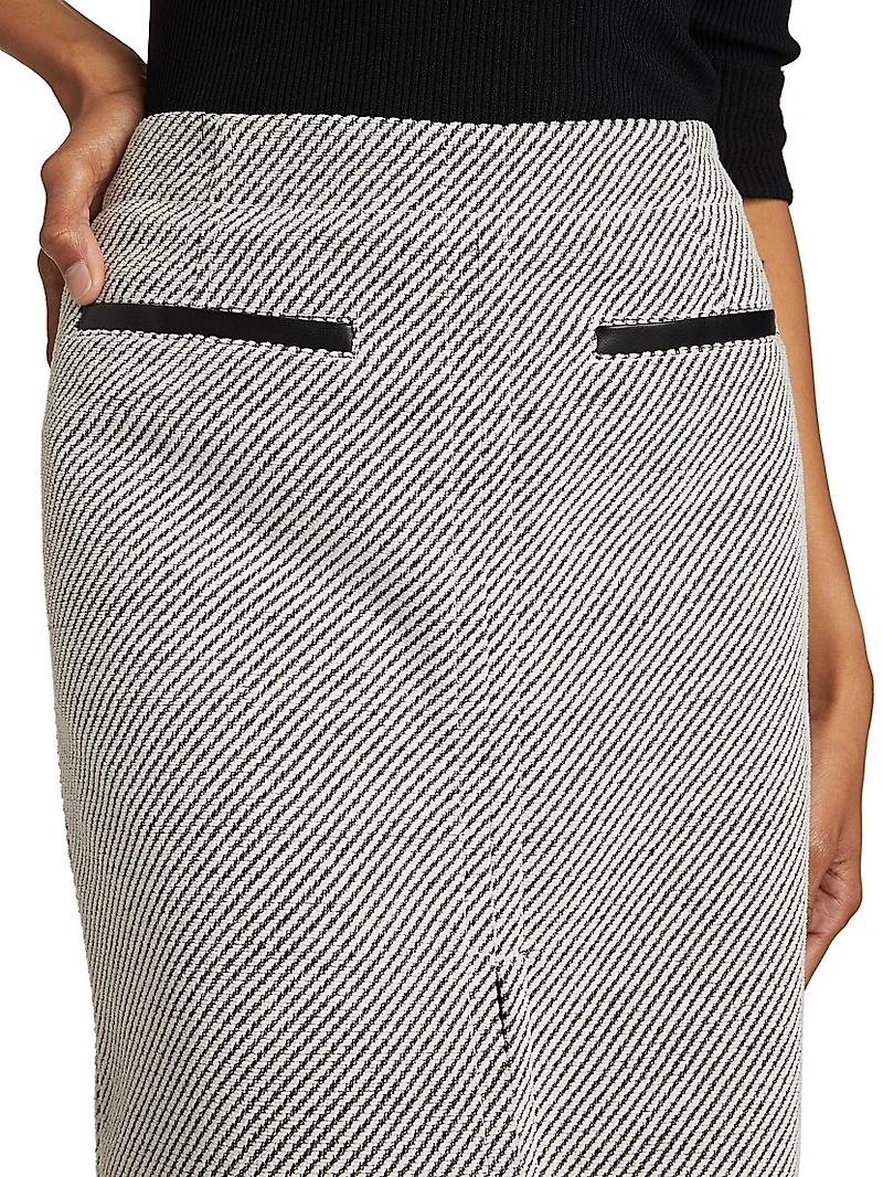 Lennon Soft Twill Midi-Skirt