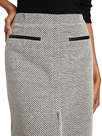 Lennon Soft Twill Midi-Skirt