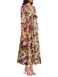 Angela Floral Cotton Maxi Dress