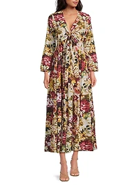 Angela Floral Cotton Maxi Dress