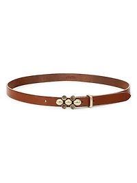 Valdez Embellished Leather Belt