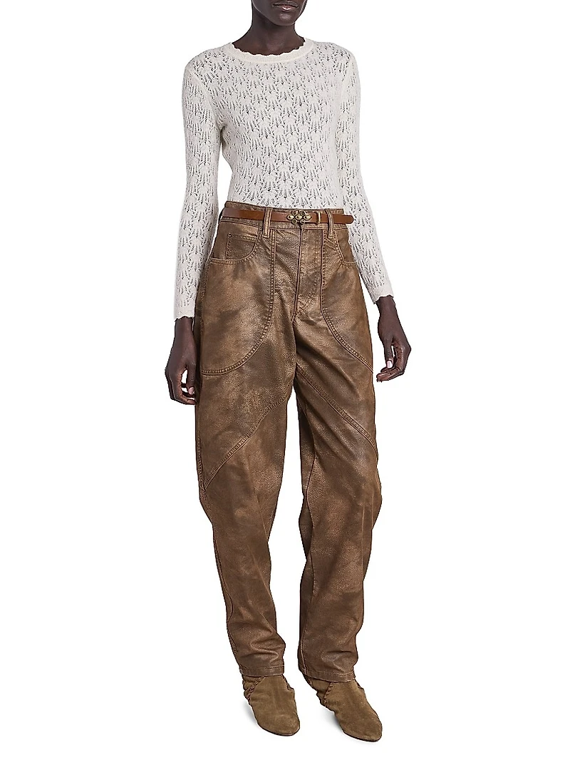 Valdez Embellished Leather Belt