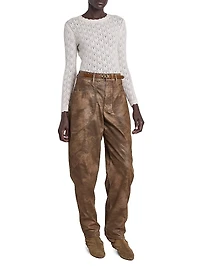 Valdez Embellished Leather Belt