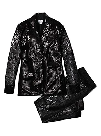 Sequined Cotton Pajamas