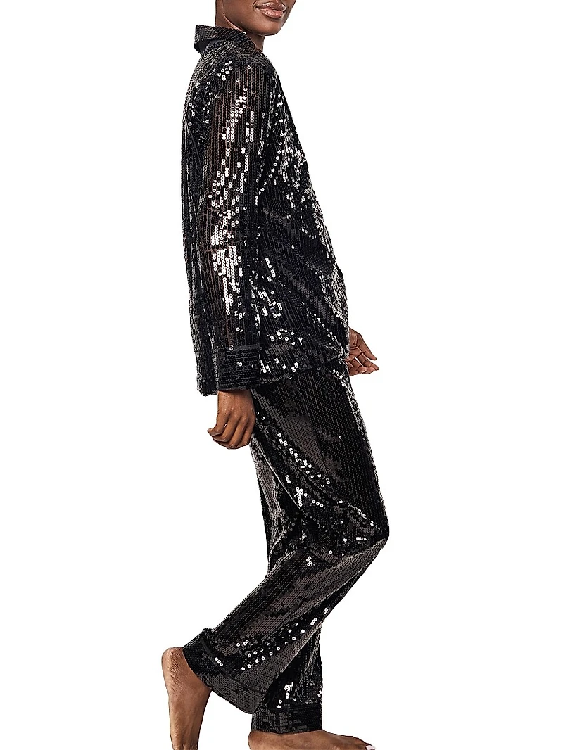 Sequined Cotton Pajamas