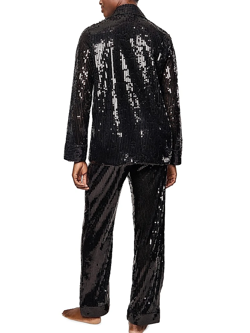 Sequined Cotton Pajamas