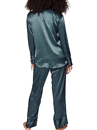 Geometric Silk Foulard Pajamas