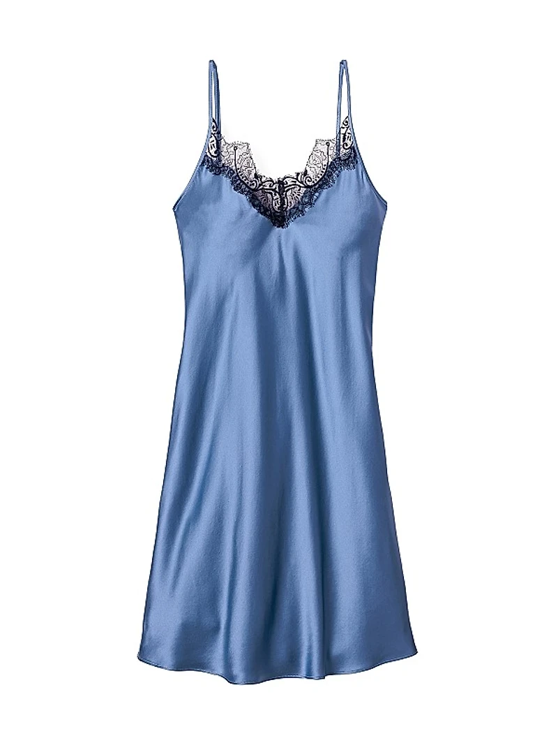 Cosette Mystique Lace & Silk Slip Nightdress
