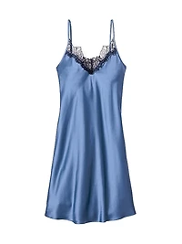 Cosette Mystique Lace & Silk Slip Nightdress