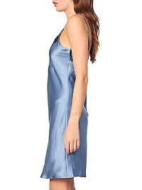 Cosette Mystique Lace & Silk Slip Nightdress