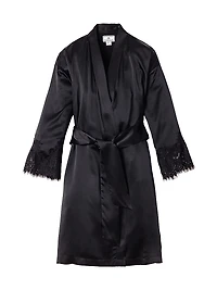 Mulberry Silk & Lace Robe