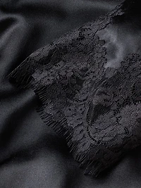 Mulberry Silk & Lace Robe