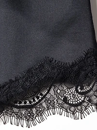 Mulberry Silk Lace Cami & Shorts Pajama Set