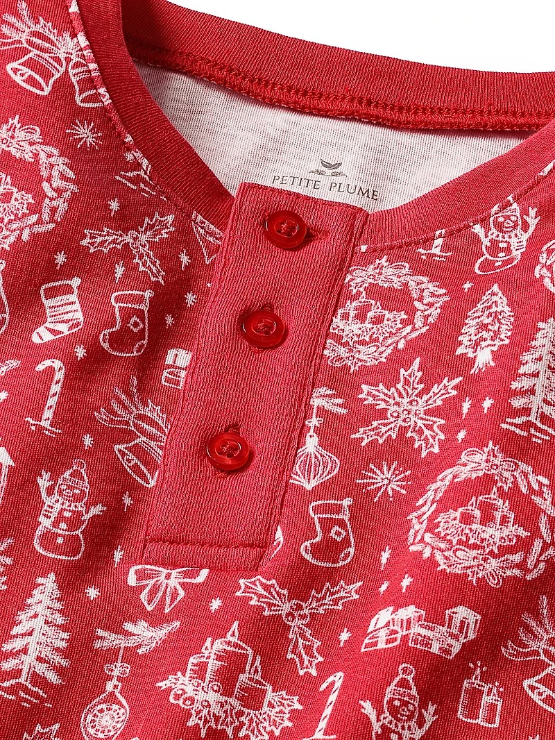 Little Kid's & Whimsical Winter Pajama Set