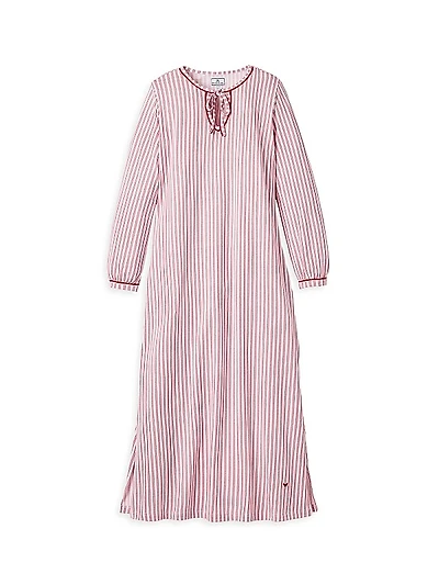 Harlow Striped Cotton Nightgown