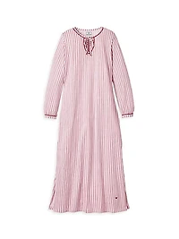 Harlow Striped Cotton Nightgown