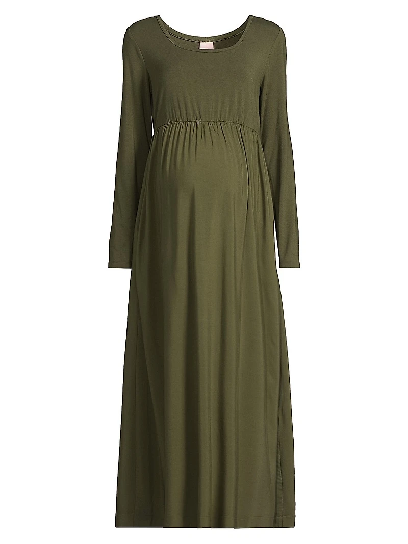 Maeve Shirred Midi-Dress