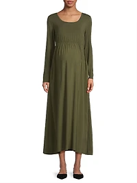 Maeve Shirred Midi-Dress