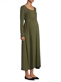 Maeve Shirred Midi-Dress