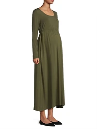 Maeve Shirred Midi-Dress
