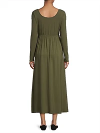 Maeve Shirred Midi-Dress
