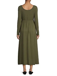 Maeve Shirred Midi-Dress