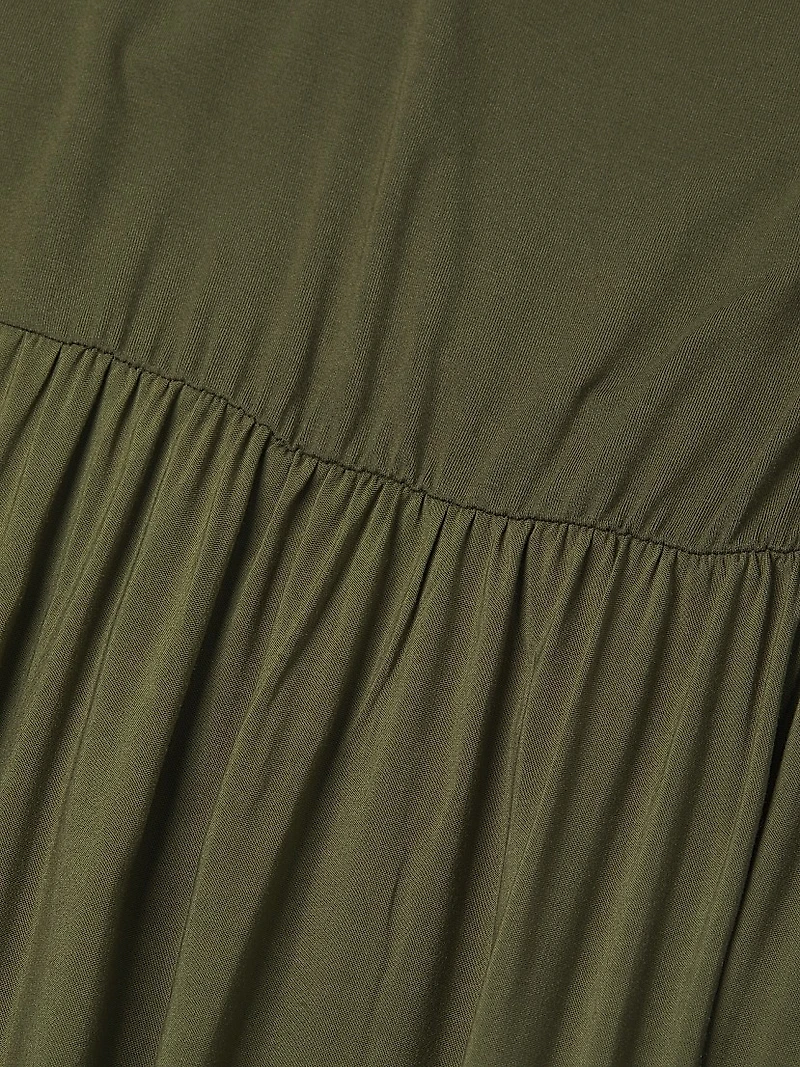 Maeve Shirred Midi-Dress