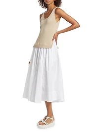 Corey Layered Midi-Dress