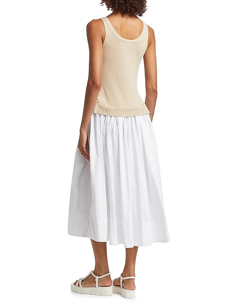 Corey Layered Midi-Dress