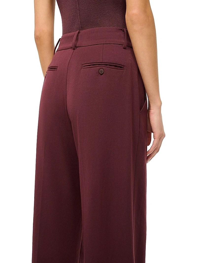 Prince Mid-Rise Straight-leg Pants