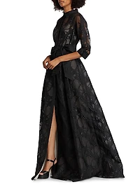 Web Organza Shirtwaist Gown
