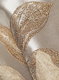 Floral Metallic Jacquard Ballgown