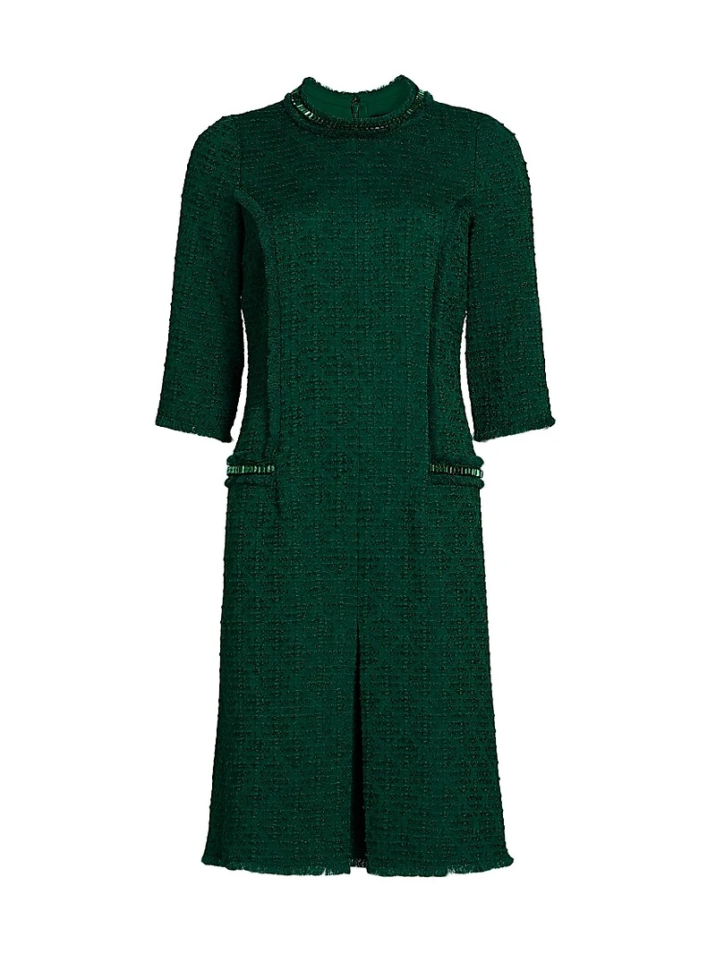 Tweed Stretch Boucle Cocktail Dress